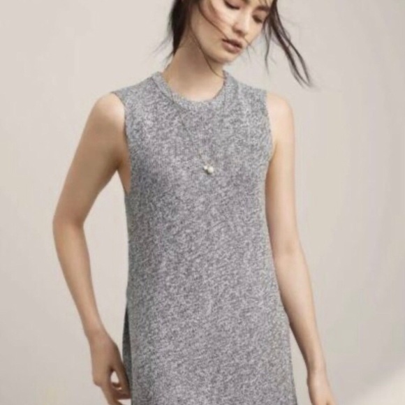 Wilfred Aritzia Palmier Sleeveless Split Hem Long Tunic Knit Sweater Top Size XS - Picture 3 of 16